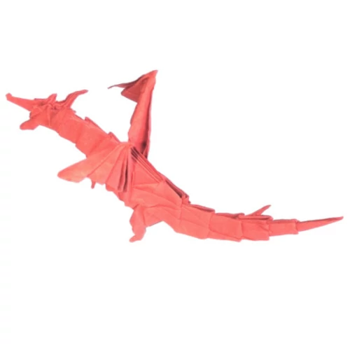 Origami Drache rot, Fiery Dragon Profil