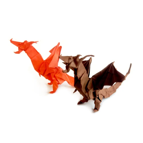 2 Origami Drachen, Fiery Dragon