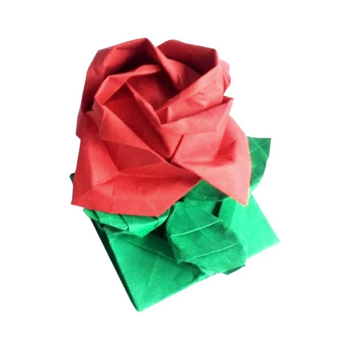 Origami Kawasaki rose red