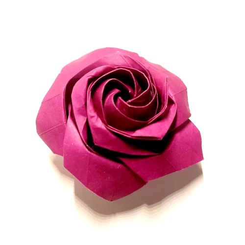 Origami sato rose