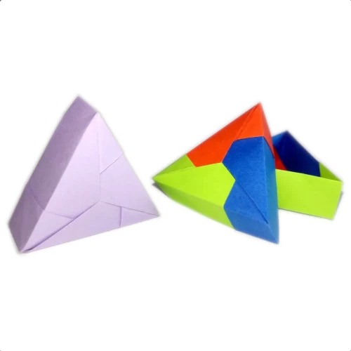 Origami triangularbox