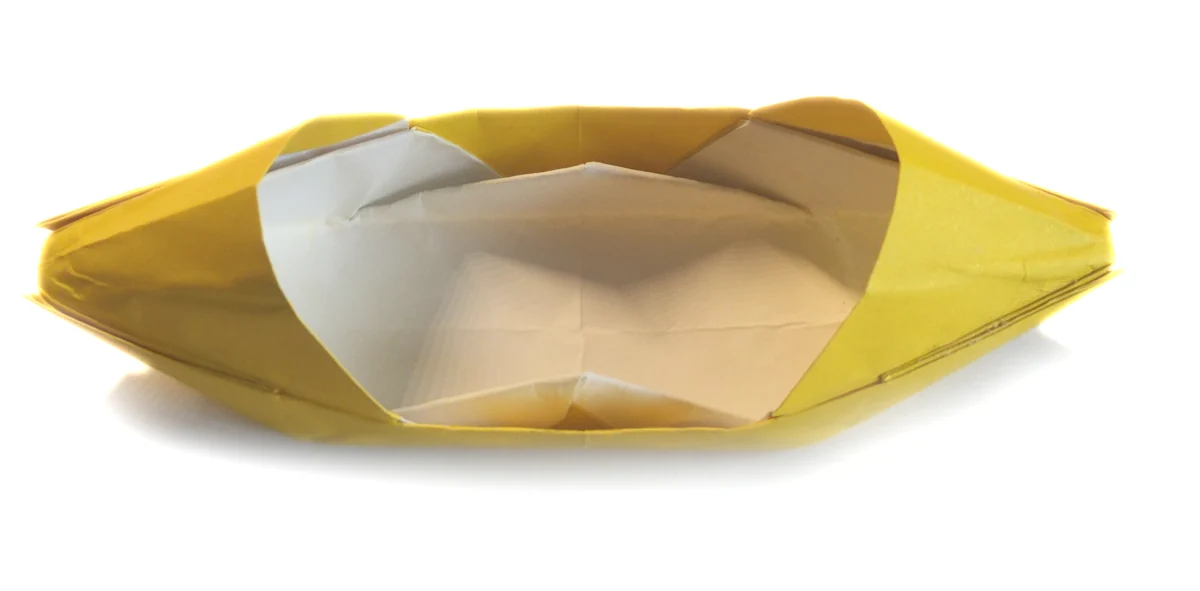 Origami Sampan boat