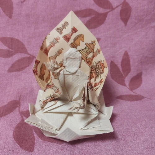 Origami Buddha Hojyo Takashi Geschenkpapier