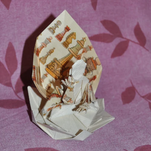 Origami Buddha Hojyo Takashi Geschenkpapier