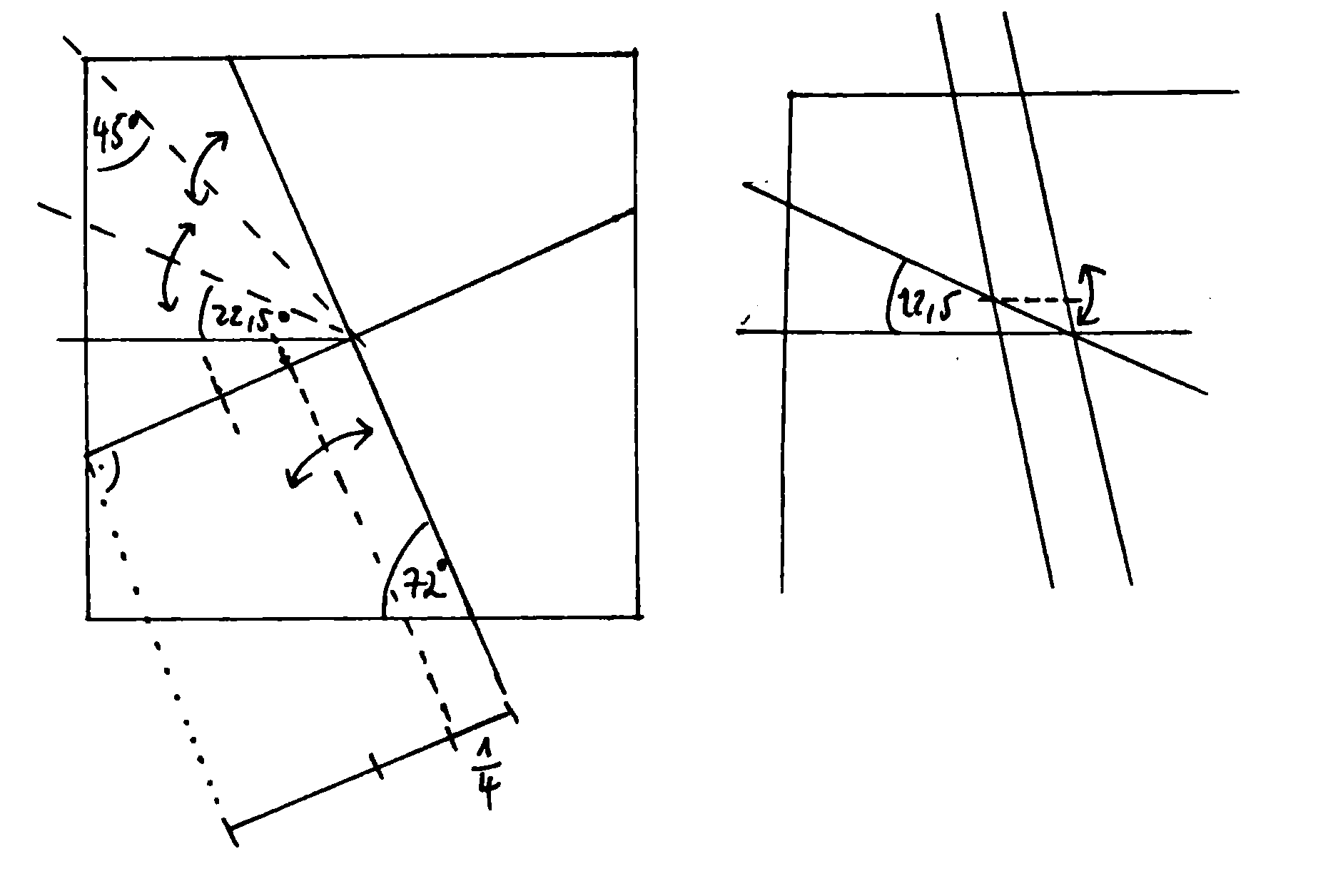 Dodekaeder Diagramme Winkel Konstruktion Teil 2