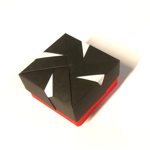 Origami square box, modular (Fuse)