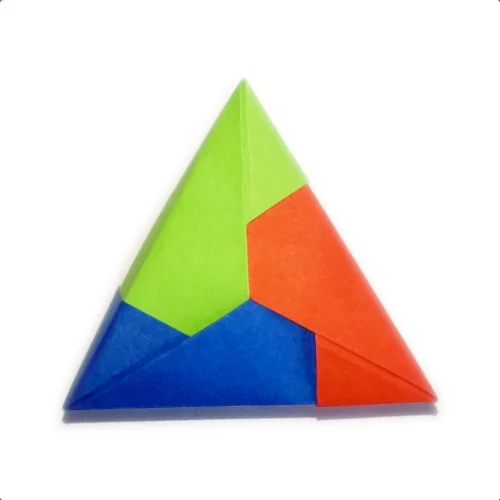 Origami triangular box, modular (Fuse)