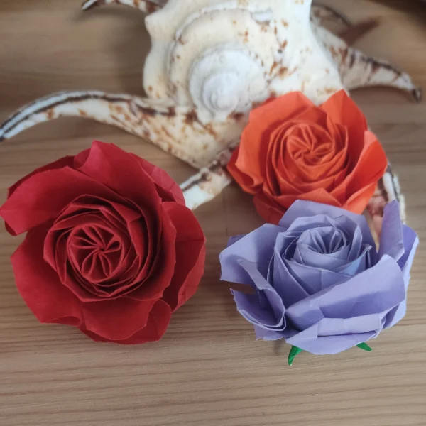 Origami old roses Naomiki Sato